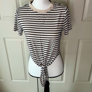 Altered State Ivory/Black Striped Top